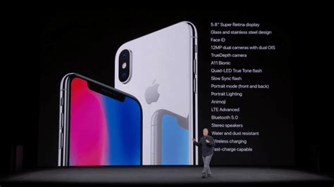 Apple iPhone X specs .